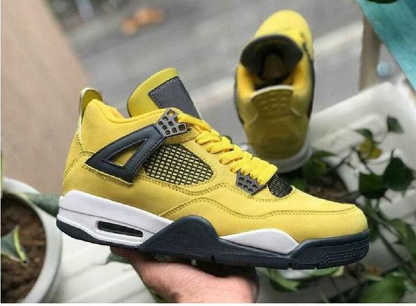 

designers 4s 4 basketball shoes university blue red thunder tour yellow black cat white oreo bred kids big boy sneakers fire red shimmer pur