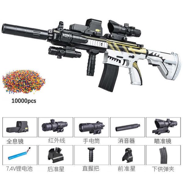 

gun toys electric m416 toy gun automatic gel bullet blaster children toys outdoor game airsoft sniper rifle splatter gun weapon for boy t221