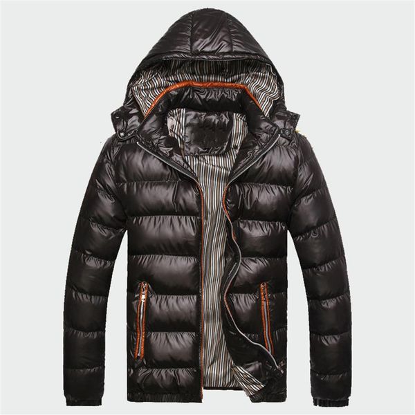 

2018 winter men's coats warm thick male jackets padded casual hooded parkas men overcoats mens brand clothing l-7xl ml053 t19282u, Black