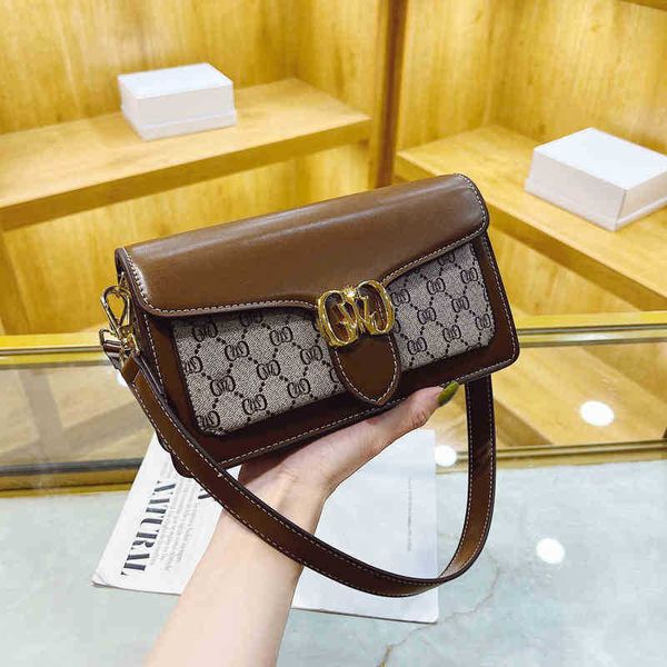 

advanced flower lady bag 2022 new printed underarm bag versatile classic atmospheric one shoulder small square bag