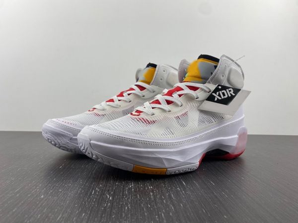 

shoes jumpman 37 xxxvii aj37 hare 37s white true red light silver black citrus sneakers tennis dd6958-160
