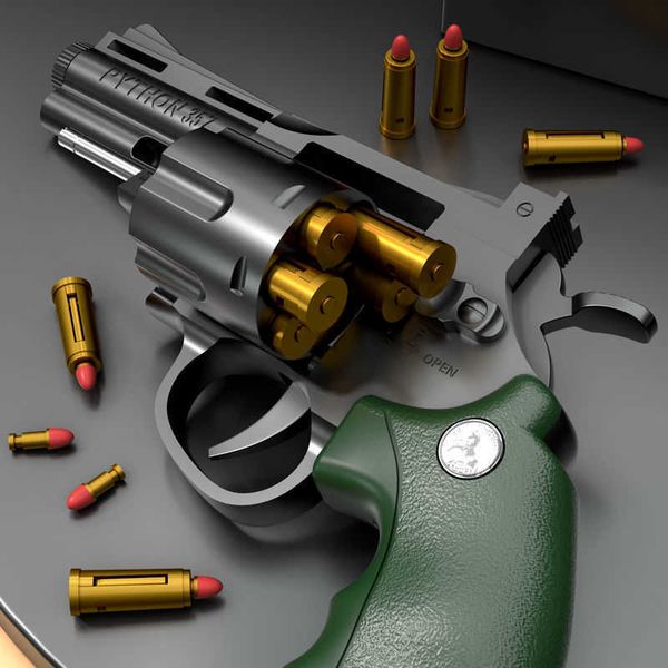 

gun toys new automatic burst zp5 357 revolver soft dart bullet gun launcher toys model pistol outdoor shooter for kids gift t221105