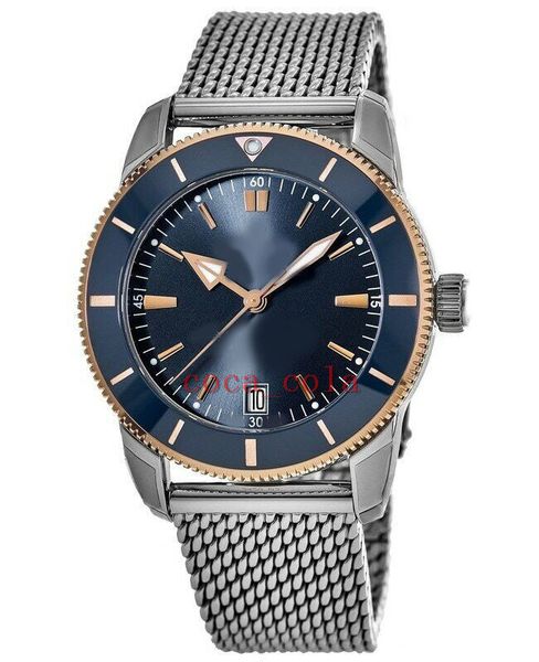 

tw factory mens watch super quality 42mm ub2010161c1a1 superocean heritage 904l steel black watches eta 2824-2 movement mechanical automatic, Slivery;brown