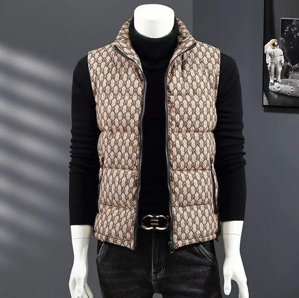 

designer men's thickened vest autumn winter casual waistcoat korean version couple corduroy cotton vest warm sleeveless jacket, Black;white