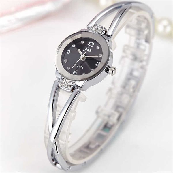 

sale luxury simple small round dial 3 colour ladies womens es brand casual quartz relogio feminino clock 0gij, Slivery;brown