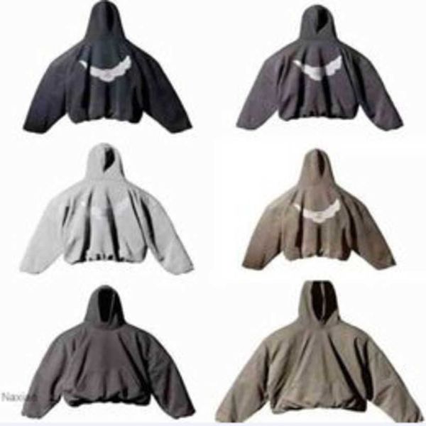 

designer kanyes classic wests luxury hoodie party joint name peace dove printed mens and womens yzys pullover sweater hooded 6, Black