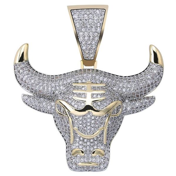 

fashion simple bull head pendant necklace outer sliding object casual men and women necklaces333c, Silver