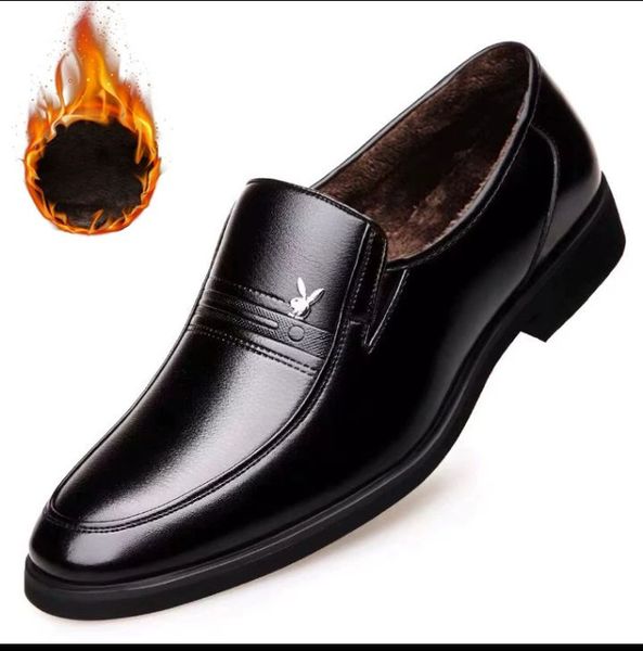 

genuine leather shoes men business oxfords designer slip-on casual for man formal dress shoes luxury gentle factory price, Black