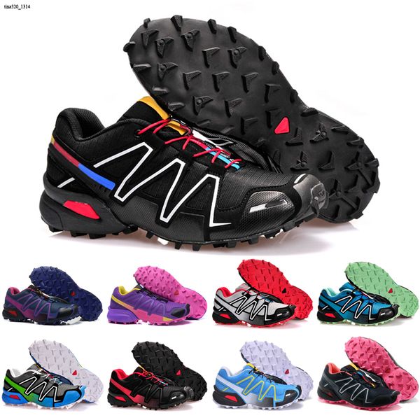 

speed cross 3 cs authen outdoor shoes for women classic all black white green red pink blue yellow sports sneakers trainers walking jogging