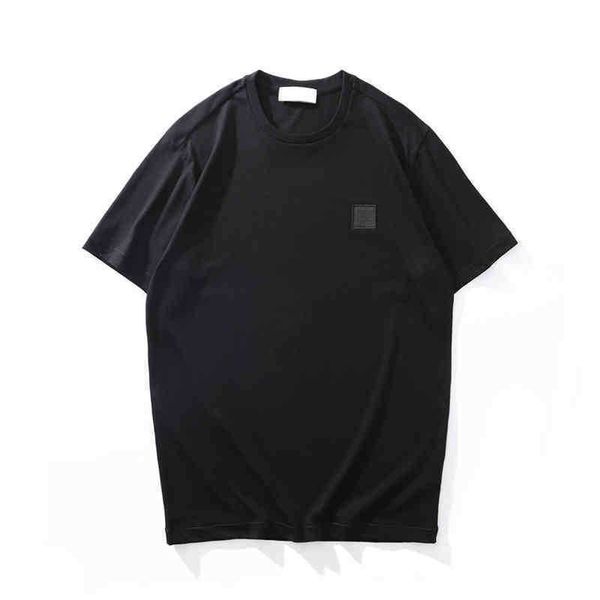 

men's clothing short sleeve tees polos mens t-shirts summer simple icon cotton casual solid color t-shirt men fashion r luxury men&#039, White;black