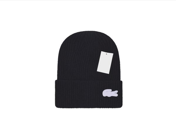 

2022 new crocodile beanie luxury knitted hat gorros bonnet canada knit hats classical sports skull caps women casual outdoor goose beanies, Blue;gray