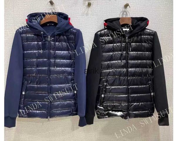 

monclair men women designer real duck down jackets tech fleece jacket winter outdoor cold-proof thickened warm stracket suit high quality, Black