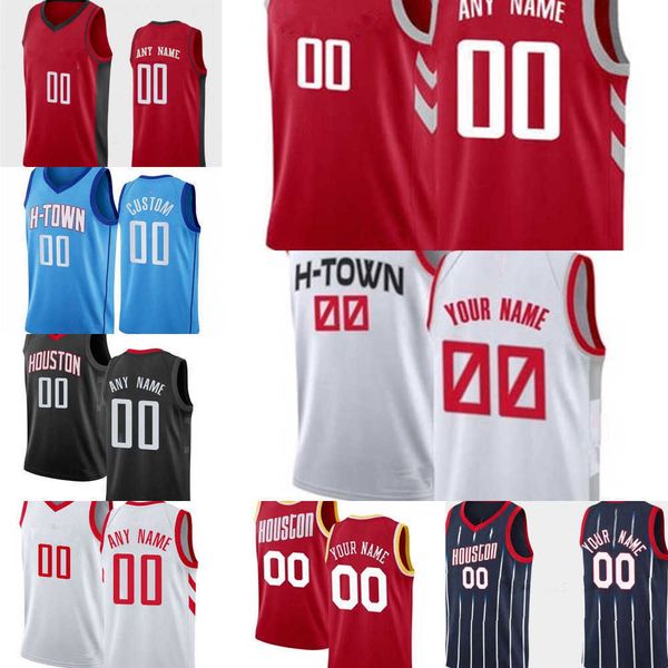 

mens womens youth houston rockets custom 6 kenyon martin jr. 8 jae'sean tate 9 josh chriser 25 garrison mathews 28 alperen sengun baske, Black;red