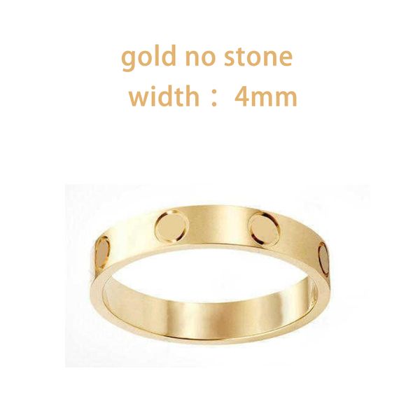 

2022 new love ring designer ring for women luxury accessories titanium steel gold-plated never fade lovers jewelry gift it not come box size, Silver