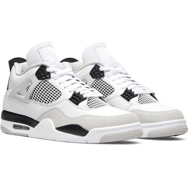

4 retro basketball shoe 4s military black blank canvas university blue white cement sail back cat mens trainer outdoor sports sneakers