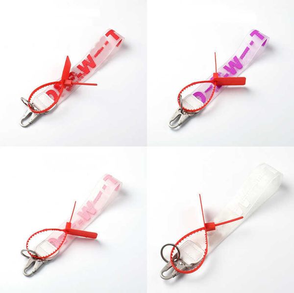 

classic luxury white key rings brand keychains clear rubber jelly letter print keys ring fashion men women canvas keychain camera pendant be, Slivery;golden