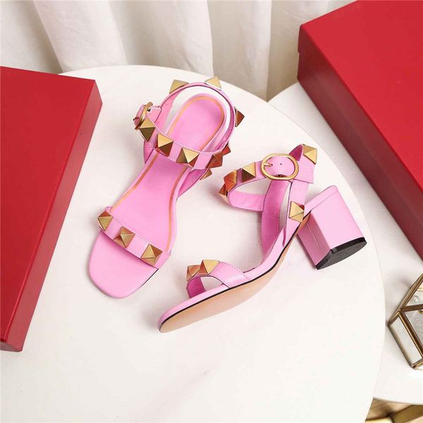 

09 valentinolies fashion sandals luxury design women slippers high heel leather letter wedding party casual, Black
