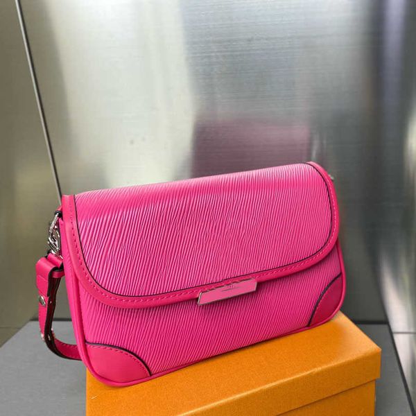 

2022 designer bag water ripple messenger bag flap handbag retro lines