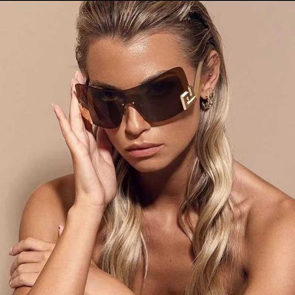 

sunglasses women's anti uv personalized frameless sunglasses, White;black