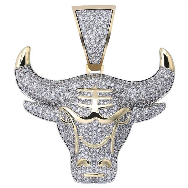 

fashion simple bull head pendant necklace outer sliding object casual men and women necklaces318y, Silver