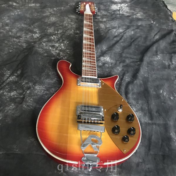 

new product ricken- backer electric guitar 2 piece of pick-up real ps red color guitar 12 strings guitar