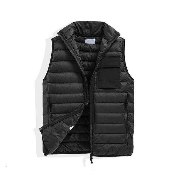 

vests mens and women's no hat sleeveless jacket cotton-padded autumn winter casual coats male waistcoat bodywarmer down vest, Black;white