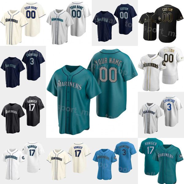 

2022 baseball jerseys men youth women eugenio suarez mitch haniger jp crawford luis torrens dylan moore adam frazier jesse baseball stitched, Blue;black