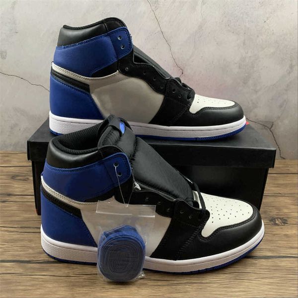 

brand shoes jumpman 1 high og lightnings basketball 1s black blue white designer sports sneakers size eu40-46, White;red