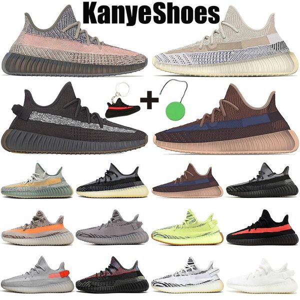

running shoes mens womens ash stone pearl blue cinder reflective oreo yecher zyon carbon beluga yeezies zebra true form men women sports sne, Black