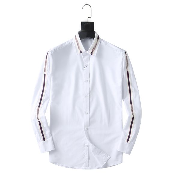

mens shirts small horse quality embroidery blouse long sleeve solid color slim fit casual business clothing long-sleeved shirt normal -3xl, White;black