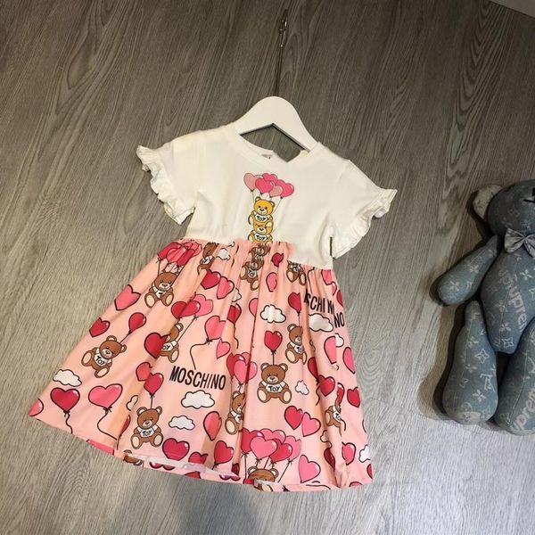 

kid girl clothes set party fashion pink summer dress flower wedding dresses cotton material boutique toddler clothe 110-160 cm2469, White