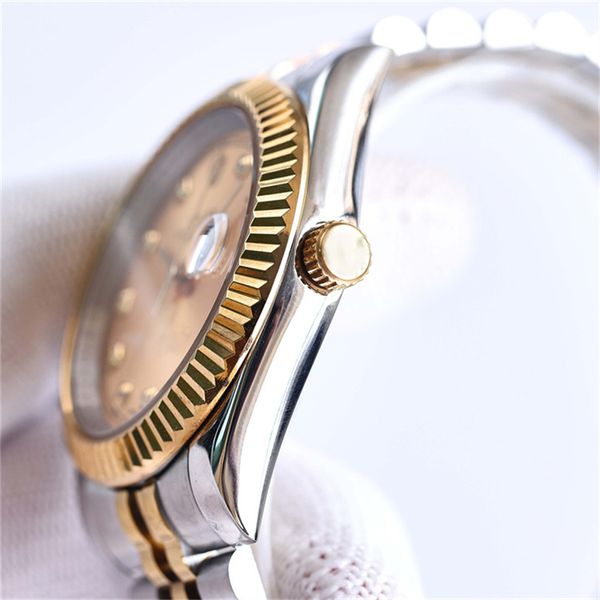 

mans designer automatic mechanical watches 36/41mm stainless steel waterproof gold watch 28/31mm watch womens fashion couples style wristwat, Slivery;brown