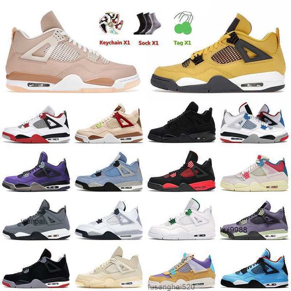 

mens basketball shoes 4 4s iv retro men women jumpman shimmer taupe haze red thunder sail black cat pure money kaws trainers sneakers size j