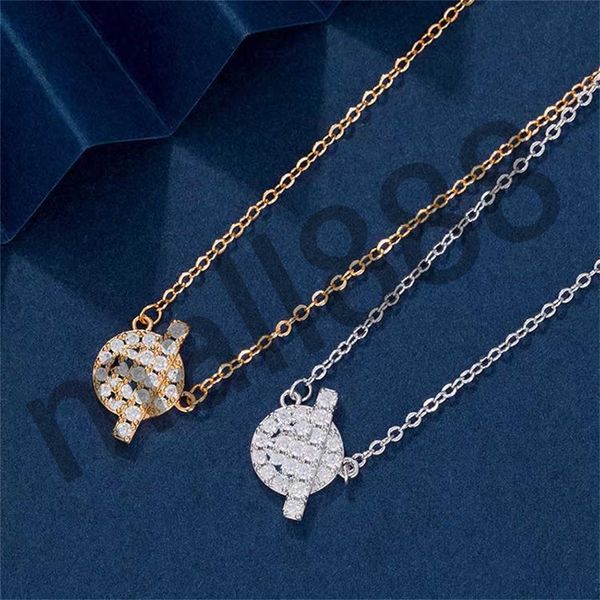 

fashion diamonds pendant necklace pig nose locket chains design designer classic pendants necklaces for women men jewelry hip hop clavicle c, Silver