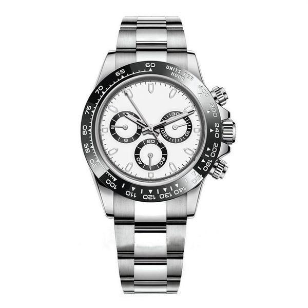 

men automatic watch 40mm 116500 sapphire glass stainless steel rubber strap luminous waterproof calendar fashion 230r, Slivery;brown