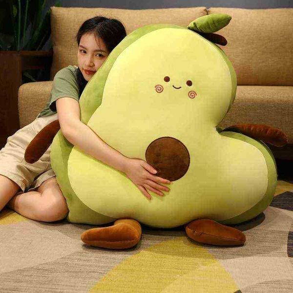 

50100Cm Giant Avocado Peluche Stuffed Cuddle Fruit Cushion Soft Plush Pop Toy Kids Baby Girls Birthday Gift J220729, Multicolor