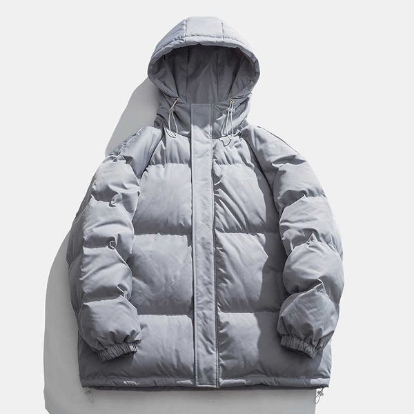 

men's hoodies & sweatshirts fleece colorful coat oversize korean men's puffer jacket harajuku hip hop hooded coats men women winte, Black