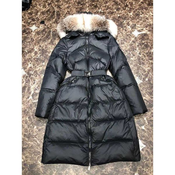 

designer luxury down jacket women fur ruff monc classic fashion and multi function essential hoodies mens monclair jackets winter warm cloth, Black