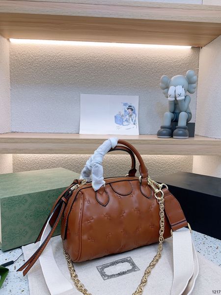 

luxury tote purses brand handbag message bags shoulder bag genuine leather cluth crossbody 5a quality 21cm gold chain cattlehide womens tote