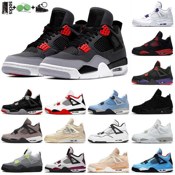 

jumpman 4s 4 basketball shoes off shimmer university blue white oreo black cat bred men women fashion sneakers trainers size 13