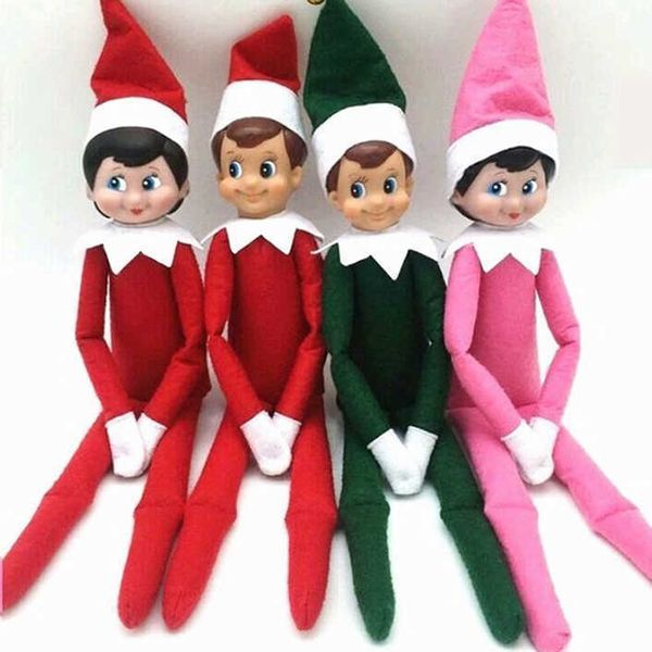 

christmas reindeer orange yellow red boy and white black girl mix coulor elf dolls for kid children toy decorative spirit doll
