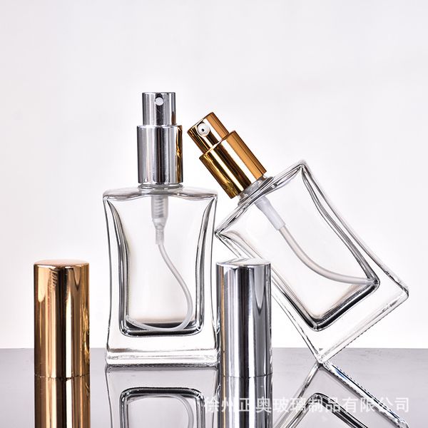 

100pcs 50ml perfume sub-bottle portable perfume replacement bottle large-capacity rehydration spray glass empty