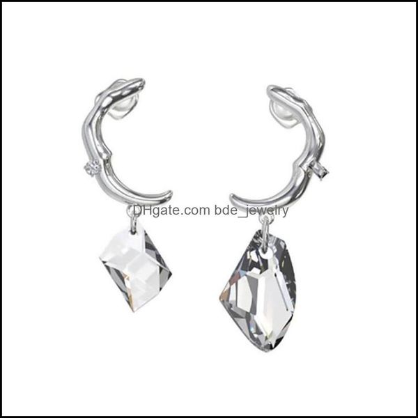 

dangle chandelier hoop niche design kvk earrings irregar crystal pendant dangle earring308g drop delivery jewelry dhnrs, Silver