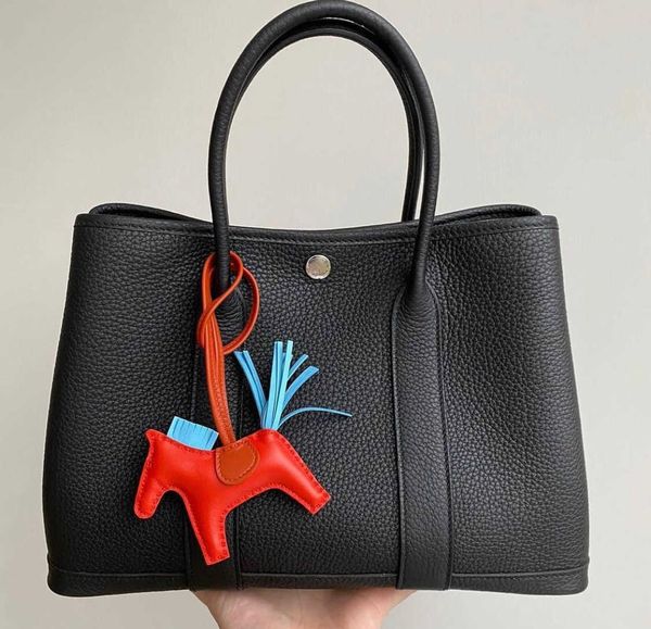 

h bag fashion designer h ermese bag star same style country leather handmade wax line garden mommy tote large capacity portable