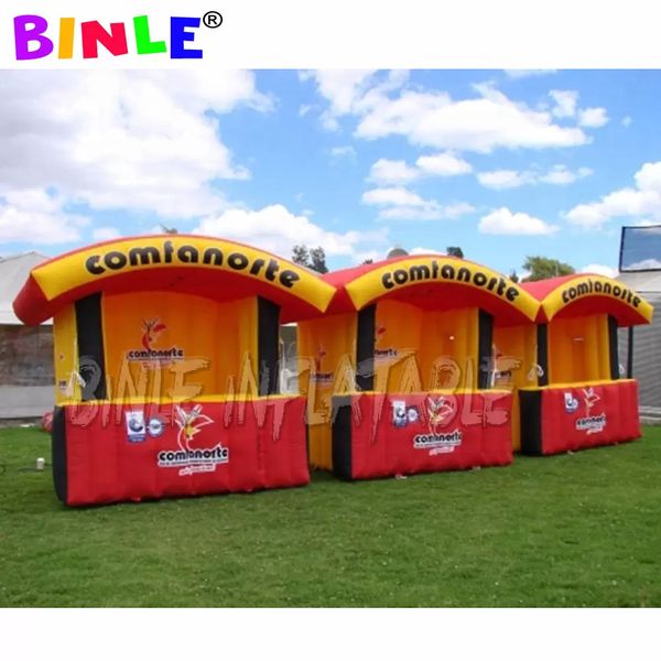 

new 3x3m inflatable candy floss booth/festival outdoor selling kiosk tent/selling stand shop advertising for product promotion