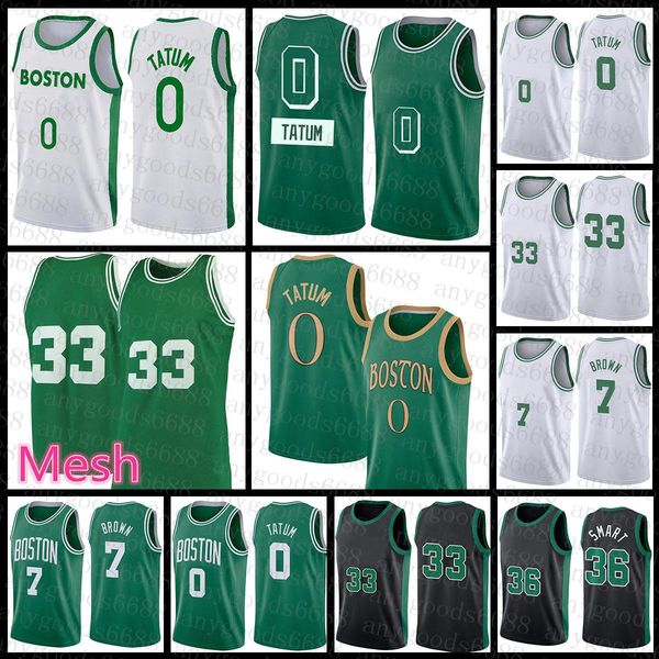 

bostons celtices mens basketball jersey jayson 0 tatum larry 33 bird jaylen 7 brown s-2xl marcus 36 smart beige, Black;red
