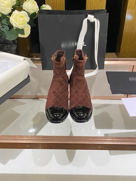 

2023 women designer boots knitted stretch martin black leather knight womens short boot design casual shoes luxurys boots -e1011