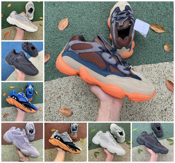 

500 men women running shoes 500s desert rat taupe light enflame bone white stone utility black yeezies reflective sneakers soft vision salt