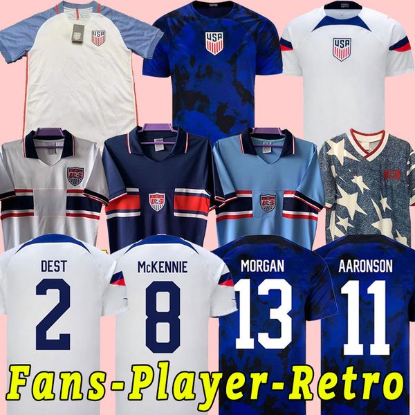 

pulisic dest mckennie world cup soccer jersey 2022 aaronson musah usas morgan rapinoe weah america uniform united states lavelle men retro 1, Black;yellow