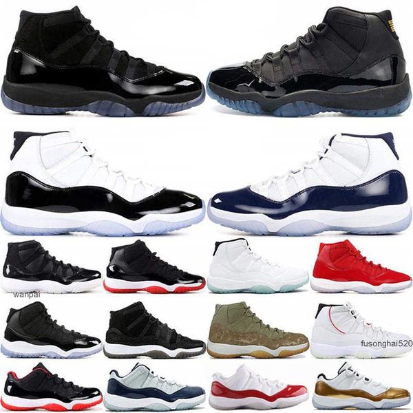 

newset 11 11s cool grey jubilee 25th basketball shoes men women sneakers low unc legend blue white bred citrus cap and go joedas 1 air, Black